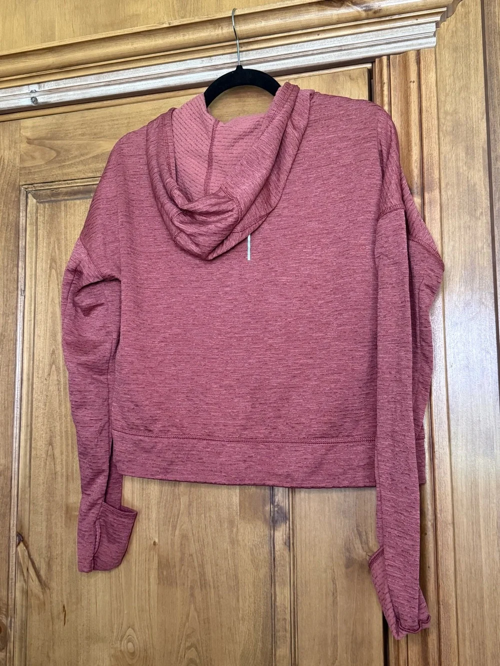 Nike Running Dri-FIT Heathered Mauve Hooded Pullover Sweatshirt Women’s Small